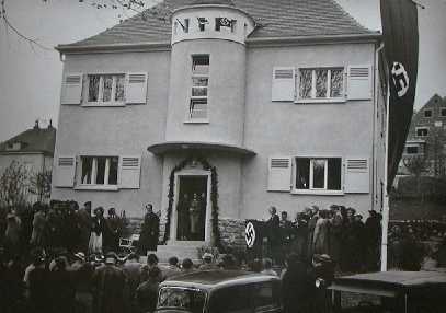 Einweihung der Arbeitsrichtschule (Gauschule) am 8.5.1935 in der Leistenstrae!